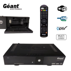 جهاز استقبال و ارسال جيون + 1 عام سيرفر مدمج GEANT Démo Récepteur + Serveur D'une Année GN-2000HD HYBRID PLUS