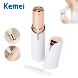 قلم إزالة الشعر النسائي مناسب لكل مناطق الجسم بكل أمان بدون ألام Kemei Mini Rasoir Epilateur Pour Femme KM-1011