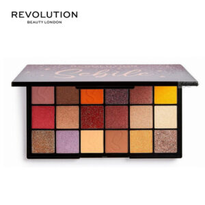 مجموعة ظلال العيون الإحترافية بعدة ألوان أنيقة ودرجات مختلفة تمنحك أجمل مظهر REVOLUTION Palette De Maquillage Avec 18 Couleurs Pour Vos Yeux SEBILE