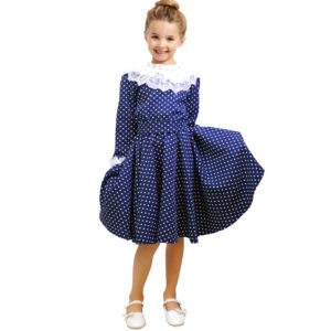 فستان بتصميم أنيق و قماش ناعم للبنات للمسة جميلة لطفلتك Robe Elégante Avec Tissu Doux ROBE-M2 (SATIN)