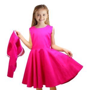 فستان بتصميم أنيق و قماش ناعم للبنات للمسة جميلة لطفلتك Robe Elégante Avec Tissu Doux ROBE-M3 (SATIN)