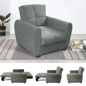 أريكة وسرير 2في1 بأوضاع مختلفة مناسب لشخص واحد لجلوس أو نوم مريح Fauteuil Et Lit Convertible Confortable 2en1 Avec 4 Différents Positions