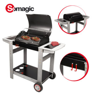 شواية الباربيكيو المحمولة بتصميم مميز صناعة فرنسية SOMAGIC Barbecue Avec Beau Design BBQ-INDIANA