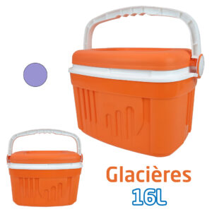 برادة محمولة 16 لتر مصنوعة من بلاستيك عالي الجودة مناسبة للرحلات والتنزه Ferdi Glacière Portative 16L Ideal Pour Voyage